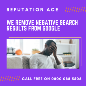 hide bad reviews, remove negative search results from google